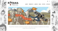 Desktop Screenshot of koyamapress.com