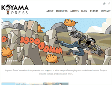 Tablet Screenshot of koyamapress.com